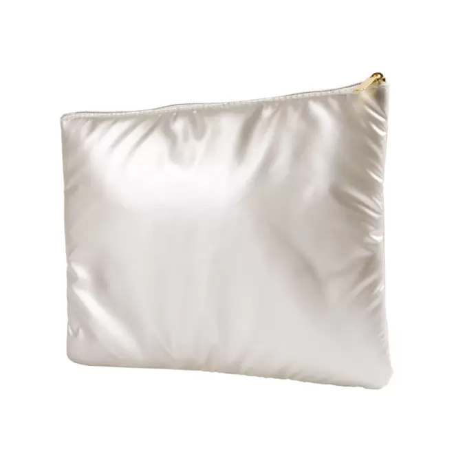 TROUSSE DE TOILETTE MATELASSEE PERSONNALISABLE 'CHILIS' - blanc