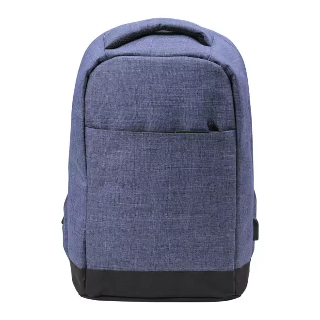 SAC À DOS ANTIVOL POUR ORDINATEUR 'YUCCA' PERSONNALISABLE - bleu