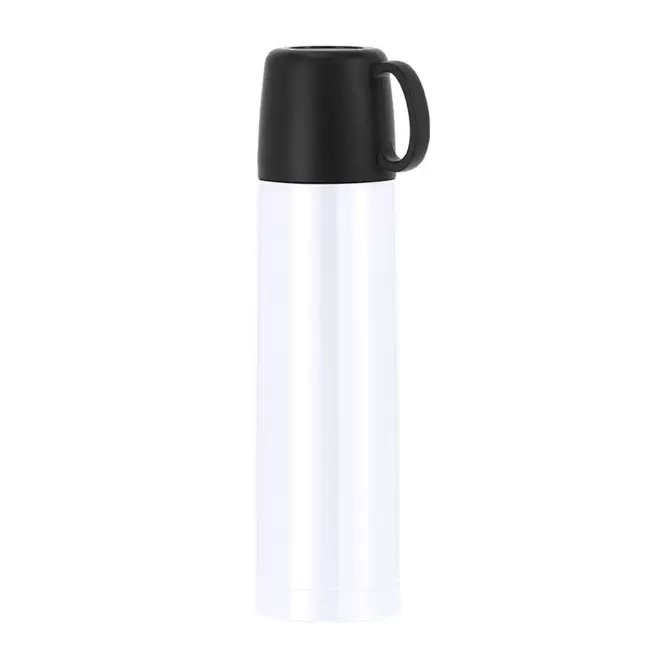 BOUTEILLE ISOTHERME PERSONNALISABLE 500ML 'CHATEL GOBELET' - blanc