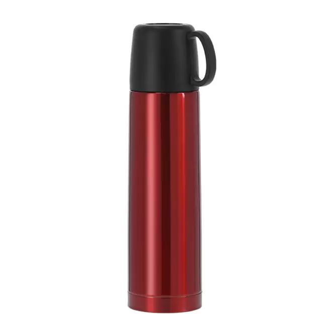 BOUTEILLE ISOTHERME PERSONNALISABLE 500ML 'CHATEL GOBELET' - rouge
