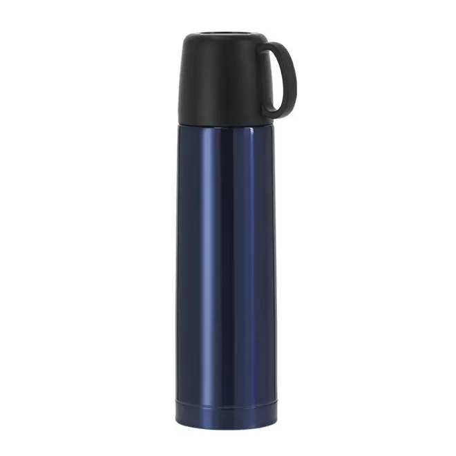 BOUTEILLE ISOTHERME PERSONNALISABLE 500ML 'CHATEL GOBELET' - bleu marine