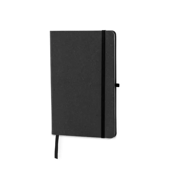 CARNET CUIR RECYCLE PERSONNALISABLE 'VIREO RIGIDE PLUS' - gris fonce