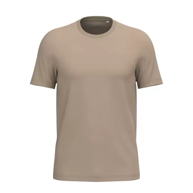 TEE-SHIRT MIXTE PERSONNALISABLE 180G 'LIGNAGE BLANC' - sable