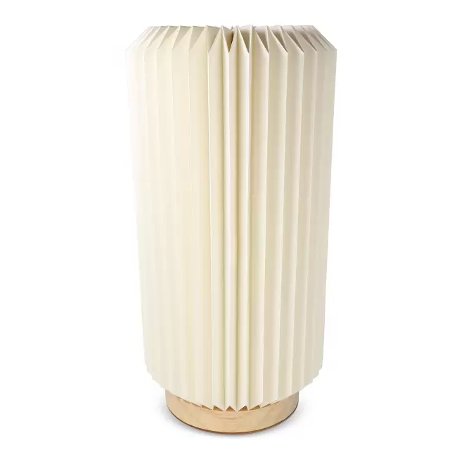 LAMPE LED EN PAPIER PLIABLE PERSONNALISABLE 'AURA MAXI' - beige