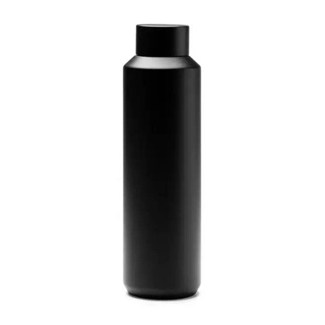 GOURDE ISOTHERME RECYCLE PUBLICITAIRE 600ML 'ALSYO' - noir