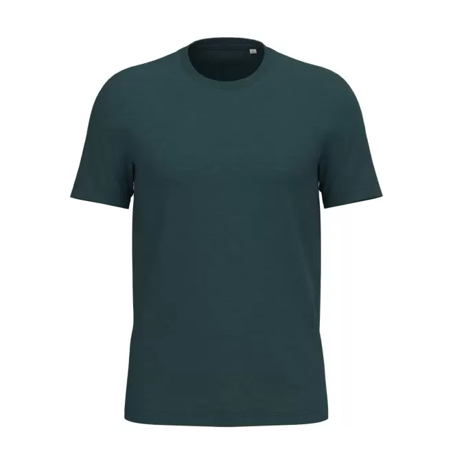 TEE-SHIRT MIXTE PERSONNALISABLE 180G 'LIGNAGE BLANC' - vert chiné