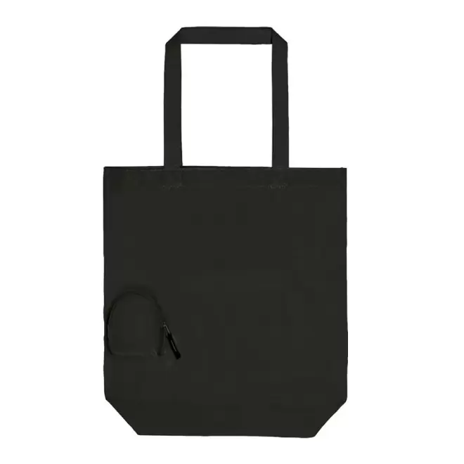 SAC SHOPPING PLIABLE PUBLICITAIRE 'MAIA' - noir