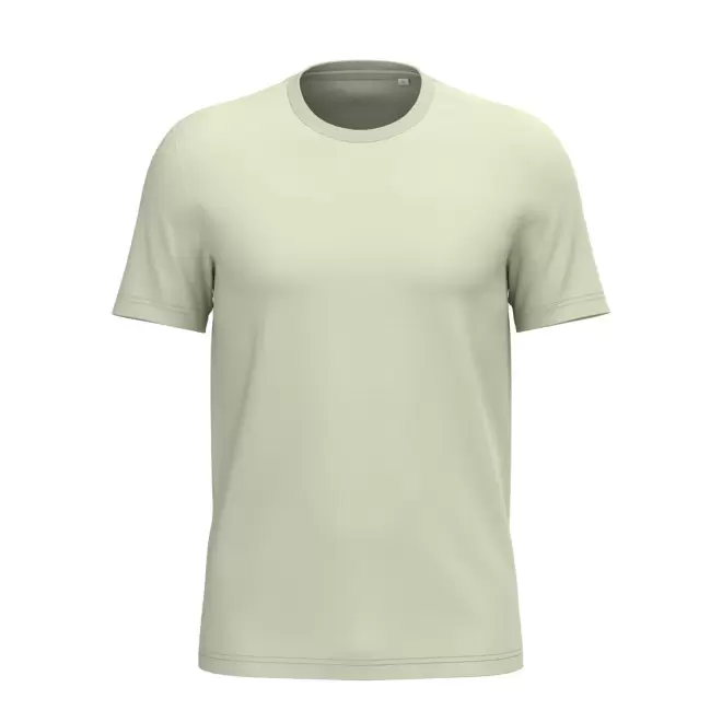 TEE-SHIRT MIXTE PERSONNALISABLE 180G 'LIGNAGE BLANC' - vert anis