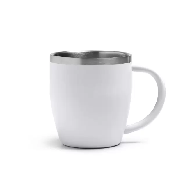 MUG PERSONNALISABLE ACIER DOUBLE PAROI 300ML 'RITOC' - blanc