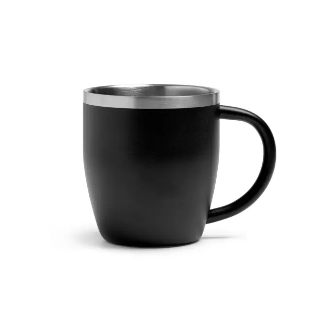 MUG PERSONNALISABLE ACIER DOUBLE PAROI 300ML 'RITOC' - noir