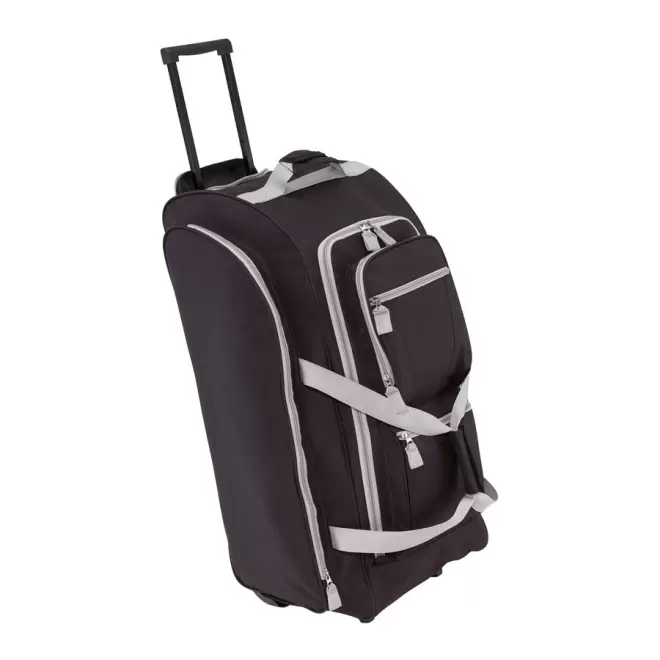 SAC DE VOYAGE TROLLEY PERSONNALISÉ 'KANO' - noir