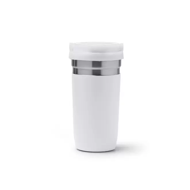 MUG ISOTHERME PERSONNALISABLE 550ML 'PIPOP' - blanc