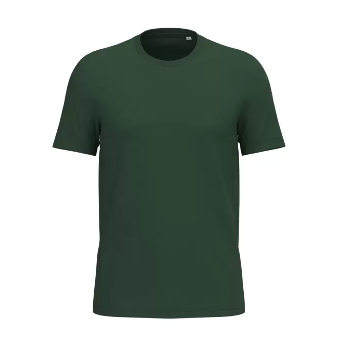 TEE-SHIRT MIXTE PERSONNALISABLE 180G 'LIGNAGE BLANC' - vert sapin