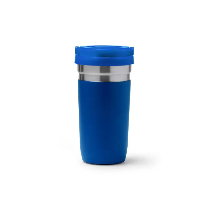 MUG ISOTHERME PERSONNALISABLE 550ML 'PIPOP' - bleu