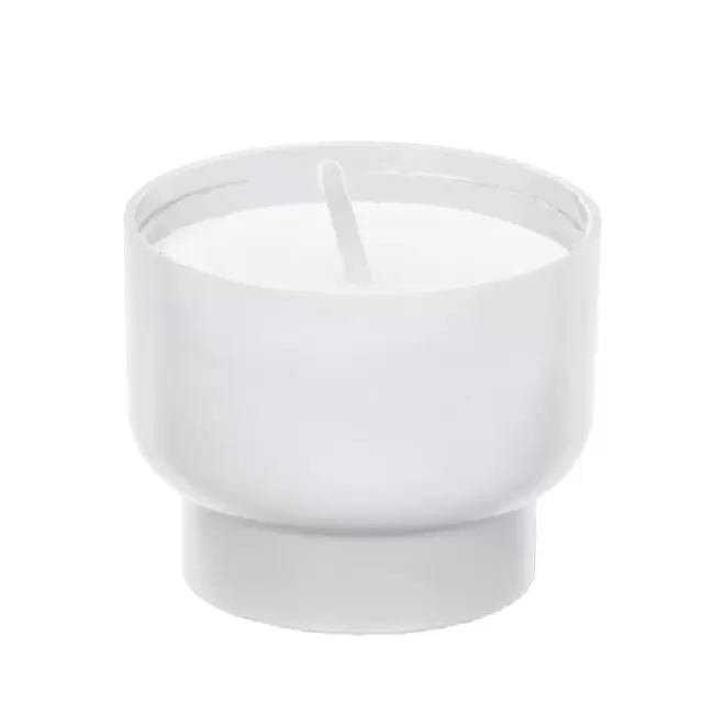 BOUGIE PERSONNALISABLE POT EN AMIDON MAIS 'MAISBOU MINI' - blanc