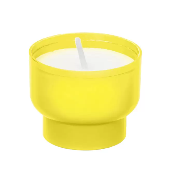 BOUGIE PERSONNALISABLE POT EN AMIDON MAIS 'MAISBOU MINI' - jaune