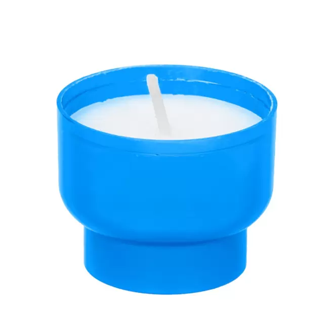 BOUGIE PERSONNALISABLE POT EN AMIDON MAIS 'MAISBOU MINI' - bleu