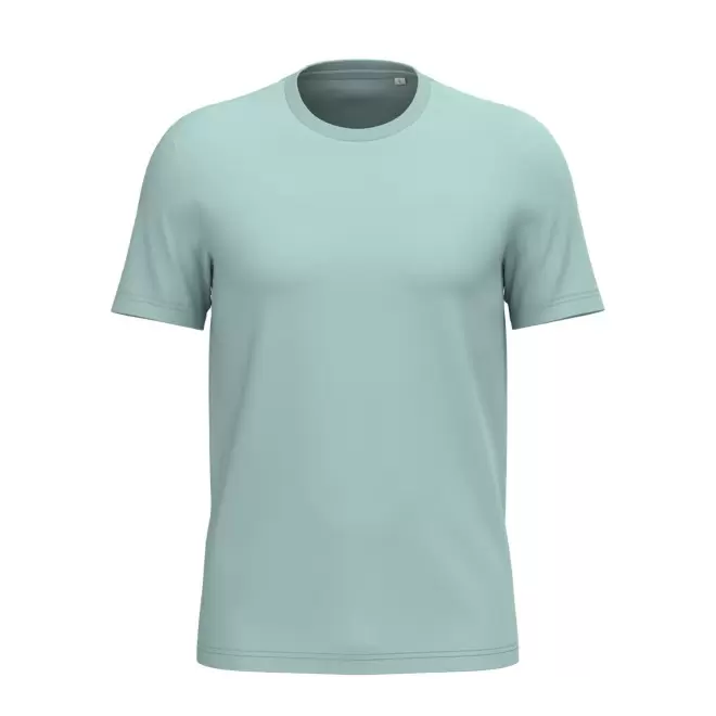 TEE-SHIRT MIXTE PERSONNALISABLE 180G 'LIGNAGE BLANC' - vert pâle