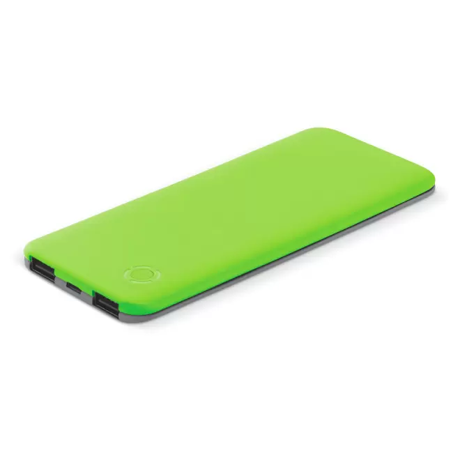BATTERIE EXTERNE PERSONNALISABLE 5000 MAH 'POWERTOUCH' - vert fluo