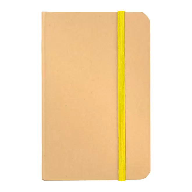 CARNET PERSONNALISABLE A5 'HORUS' NON LIGNÉ - jaune