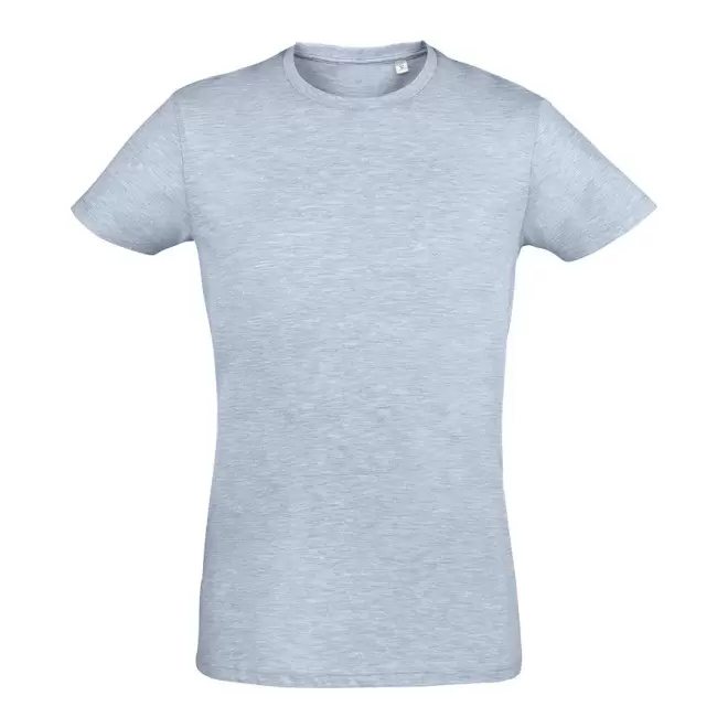 TEE-SHIRT PUBLICITAIRE HOMME 'REGENT FIT' 150 GR/M² - bleu ciel chiné
