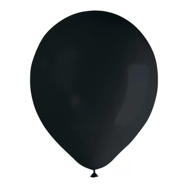 LOT 100 BALLONS DE BAUDRUCHE PUBLICITAIRES ø30 CM 'LUFT' - noir