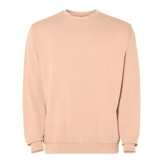 SWEAT COL ROND MIXTE PERSONNALISABLE 'JAYA' - orange