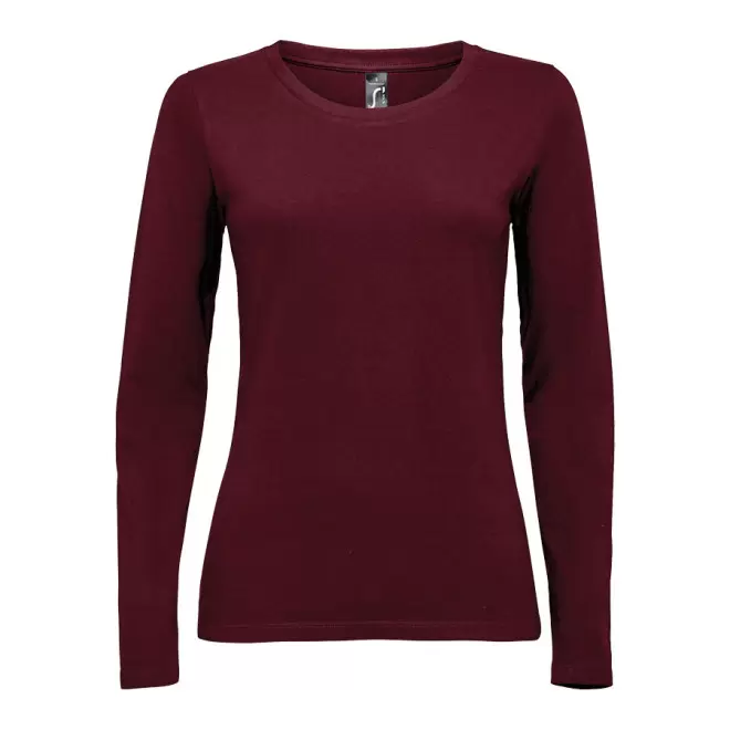 TEE-SHIRT PERSONNALISE FEMME MANCHES LONGUES 'MAJESTIC' 150 GR/M² - bordeaux
