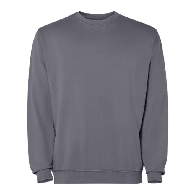 SWEAT COL ROND MIXTE PERSONNALISABLE 'JAYA' - gris foncé