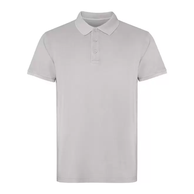 POLO MIXTE PERSONNALISABLE 'COBAIN' - gris clair