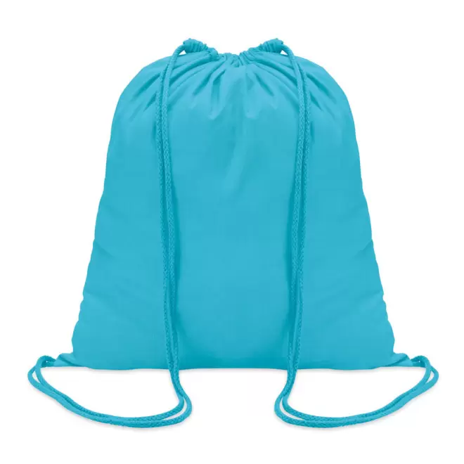 SAC À DOS PUBLICITAIRE EN COTON 'RHIDA COULEUR' 100 GR/M² - turquoise