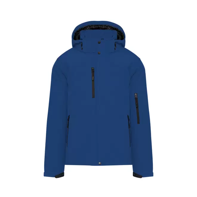 SOFTSHELL HOMME PERSONNALISABLE 'KARISOFT CAPUCHE' - bleu royal