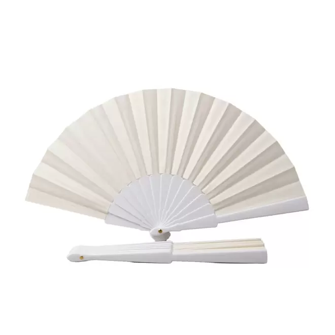 EVENTAIL GEANT EN PLASTIQUE PERSONNALISABLE 'FANNY GEANT XXL' - blanc