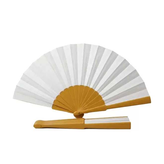 EVENTAIL GEANT EN PLASTIQUE PERSONNALISABLE 'FANNY GEANT XXL' - jaune