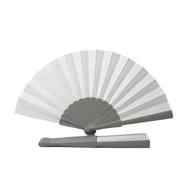 EVENTAIL GEANT EN PLASTIQUE PERSONNALISABLE 'FANNY GEANT XXL' - gris