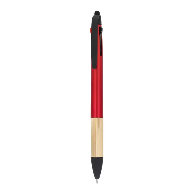 STYLO STYLET 3 COULEURS 'MAYALL BAMBOU' - rouge métallisé