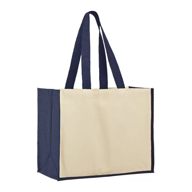 SAC EN JUTE PUBLICITAIRE 'PEREA' - bleu marine