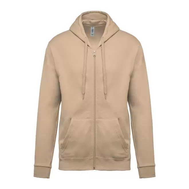 SWEAT-SHIRTPERSONNALISABLE ZIPPE MIXTE 'KARIHOOD ZIPPE' - sable