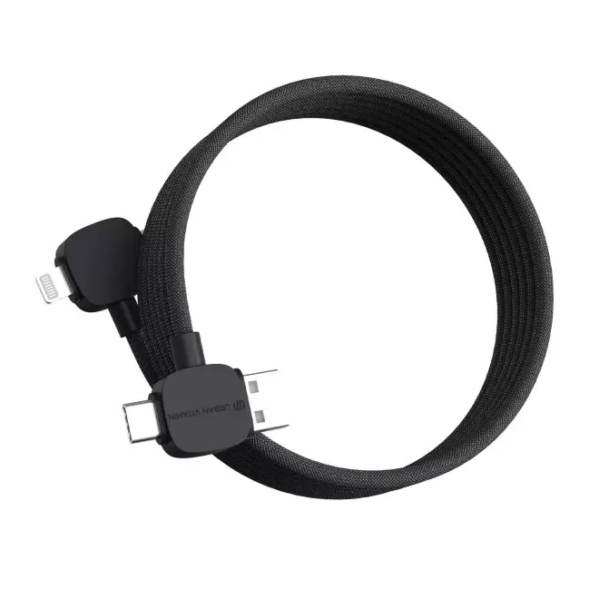 CABLE DE CHARGE MAGNETIQUE PERSONNALISABLE 65W RCS 'STOCKOO' - noir