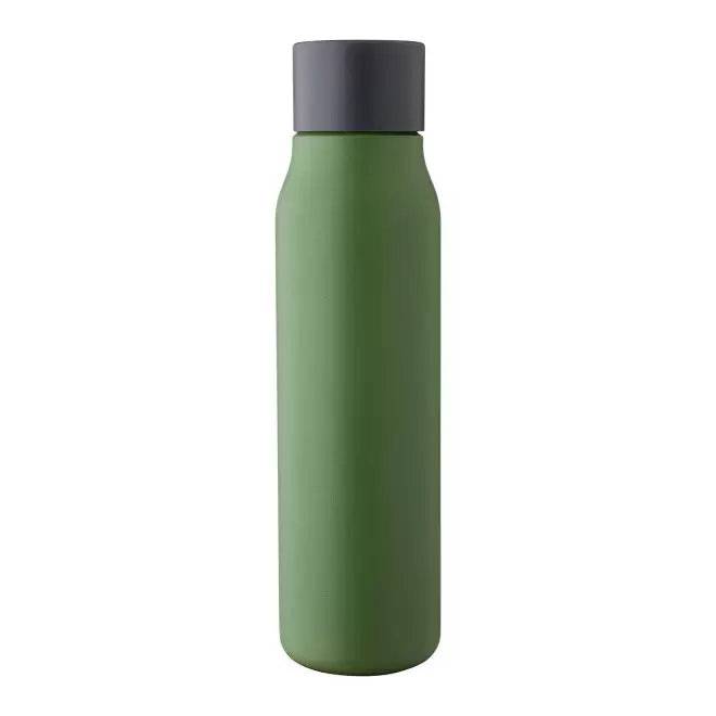 BOUTEILLE ISOTHERME PERSONNALISABLE 600ML RECYCLE 'CASYU' - vert