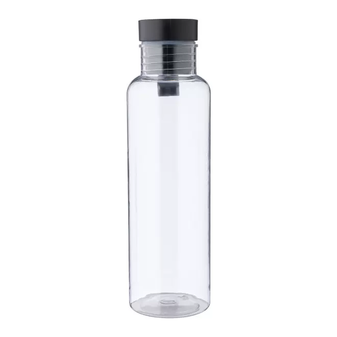 BOUTEILLE PERSONNALISABLE 750 ML EN RPET ET BAMBOU 'POWI' - transparent