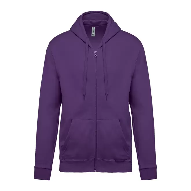 SWEAT-SHIRTPERSONNALISABLE ZIPPE MIXTE 'KARIHOOD ZIPPE' - violet