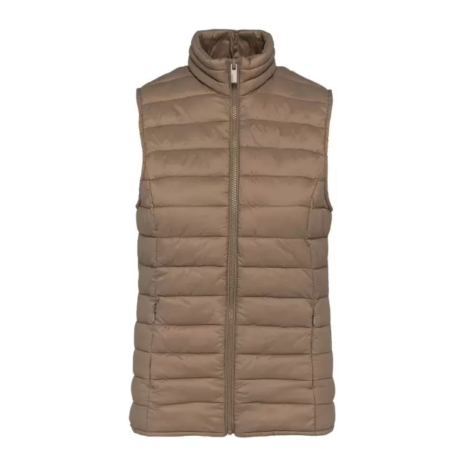 BODYWARMER FEMME PERSONNALISABLE 'INTERVALLE' - marron