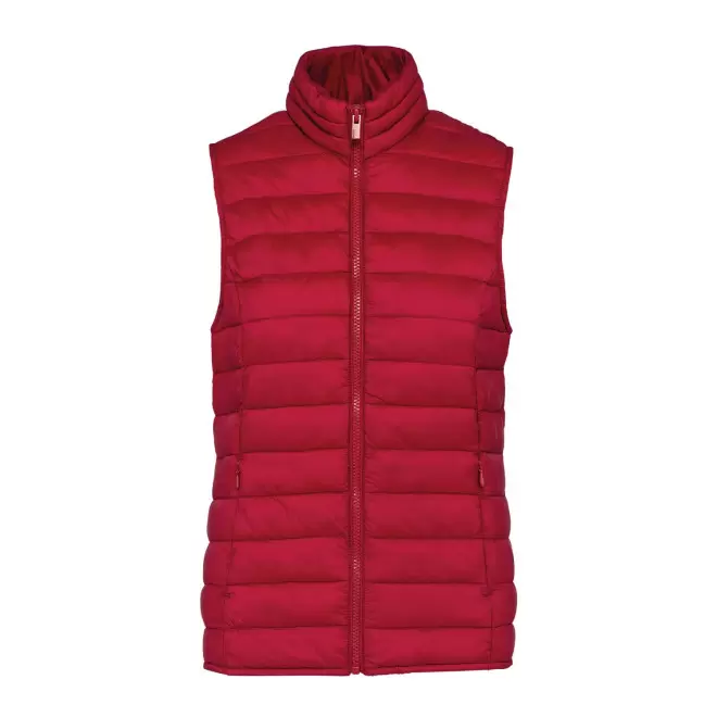 BODYWARMER FEMME PERSONNALISABLE 'INTERVALLE' - rouge