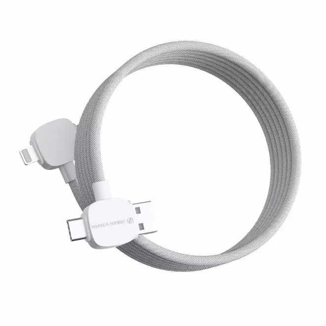 CABLE DE CHARGE MAGNETIQUE PERSONNALISABLE 65W RCS 'STOCKOO' - blanc