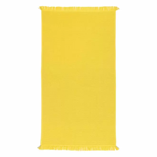 SERVIETTE PLAGE 90x170 PERSONNALISABLE 'HORTENSE 360 UNI' - jaune
