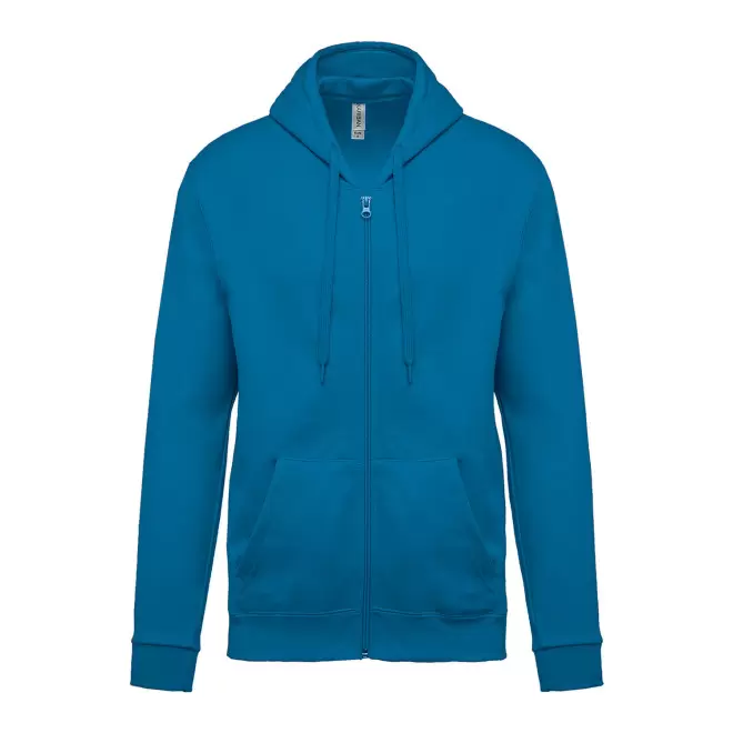 SWEAT-SHIRTPERSONNALISABLE ZIPPE MIXTE 'KARIHOOD ZIPPE' - bleu