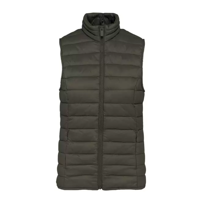 BODYWARMER FEMME PERSONNALISABLE 'INTERVALLE' - kaki