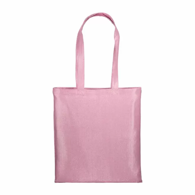 SAC SHOPPING BRILLANT PERSONNALISABLE 'SHINITA COULEUR' - rose