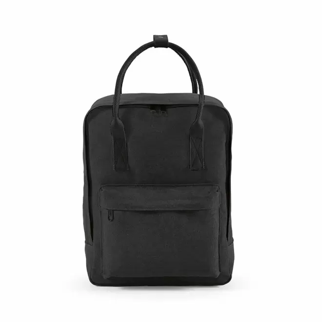 SAC A DOS TOILE RECYCLEE PERSONNALISABLE 'MASTAL' - noir